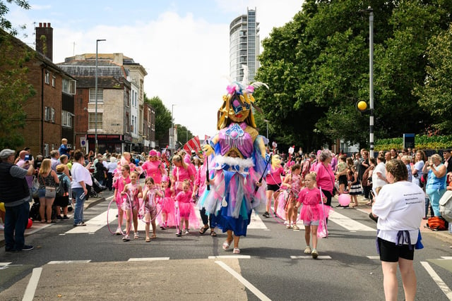 This year the carnival had a circus theme with local people turning up to form and cheer on the procession in August.

Picture: Keith Woodland