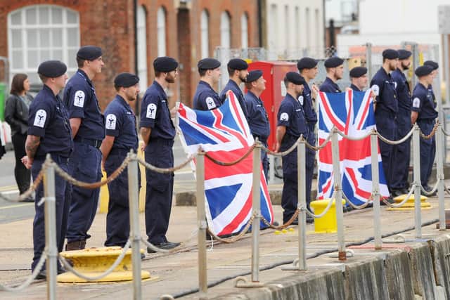 HMS Ledbury returned to Portsmouth Naval Base on Friday, September  11, from three years in the Gulf on operation Kipion.

Picture: Sarah Standing (110920-7085)