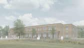 Berewood South Primary artist's impression. Hampshire County Council planning application.