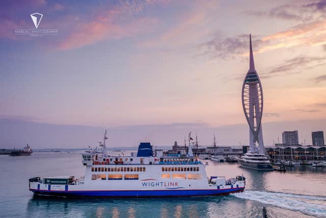 The ferry between Fishbourne and Portsmouth. Picture: Marcin Jedrysiak - @MarcinJ_Photos
