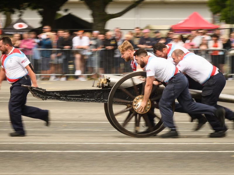 Action at HMS Collingwood Open Day.