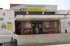 Portsmouth Harbour Railway Station. PICTURE: MICHAEL SCADDAN (042660-0013)