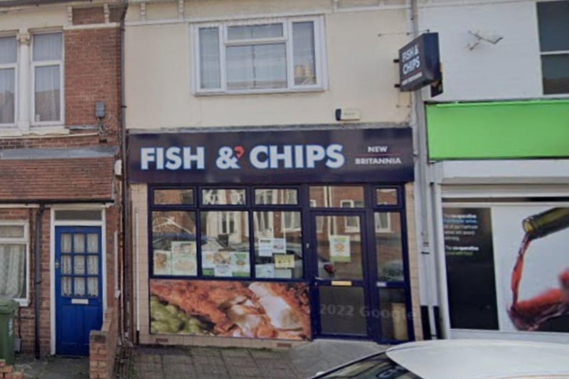 New Britannia Fish And Chips, in 160 New Road, was given a four-out-of-five rating by the Food Standards Agency after an inspection on May 17 2023.