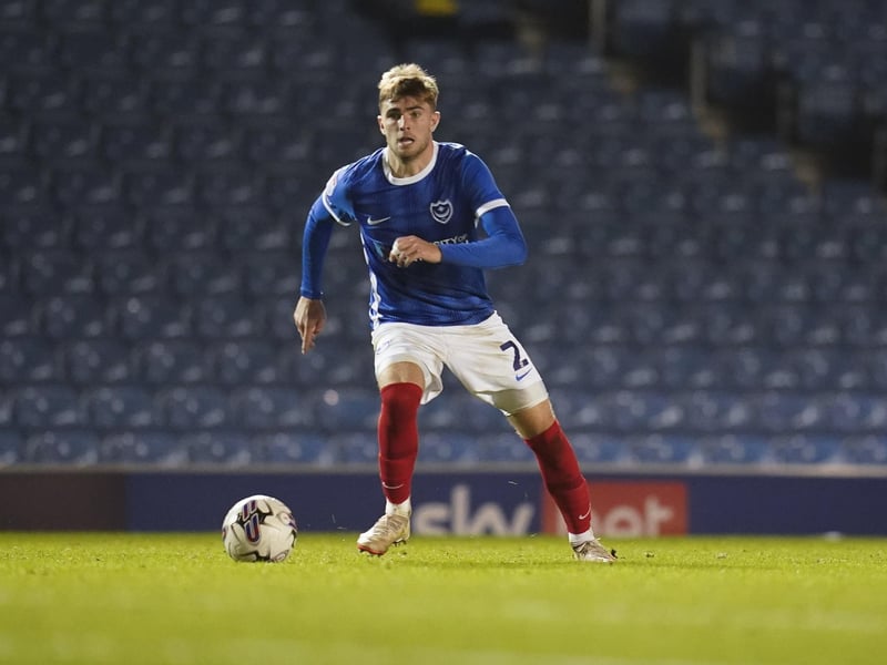 Zak Swanson on the attack against Gillingham in Pompey's 5-1 victory in the EFL Trophy. Picture: Jason Brown/ProSportsImages