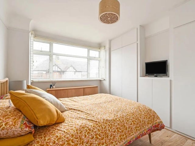 This property comes with three bedrooms, two reception rooms and a bathroom as well as a garden.