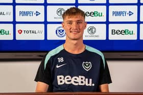 Pompey new-boy Thomas Waddingham is set to travel to West Brom on Saturday. Picture: Portsmouth FC