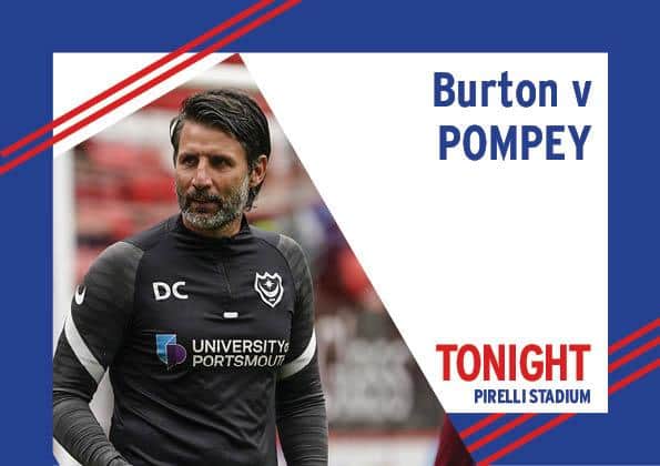 Pompey travel to Burton tonight in League One.