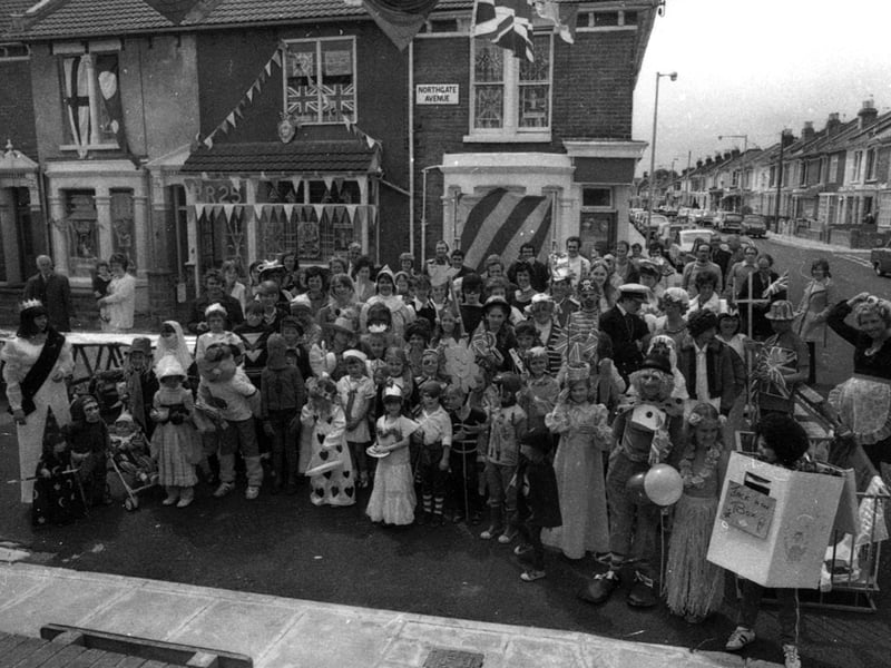 The silver jubilee street party at Northgate Avenue, Copnor in June 1977
Picture: The News Ref: 5142-1