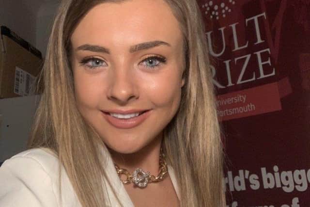 University of Portsmouth student and campus director, Victoria Yates, hopes to one day work for the United Nations.