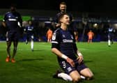 Greg Halford celebrates scoring on his debut for Southend - after being without a club for one-and-a-half years. Picture: Jacques Feeney/Getty Images