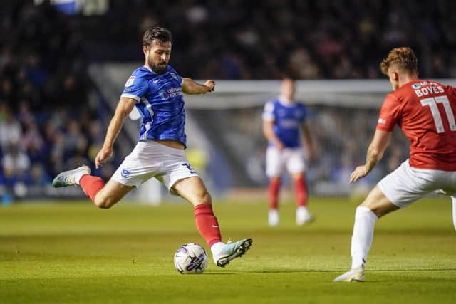 Joe Rafferty can sense positive change around Fratton Park as Pompey eye promotion. Picture: Jason Brown/ProSportsImages