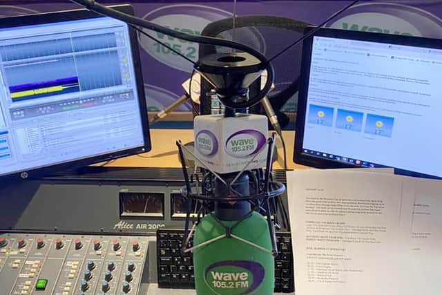 Rick's haven, his radio studio.