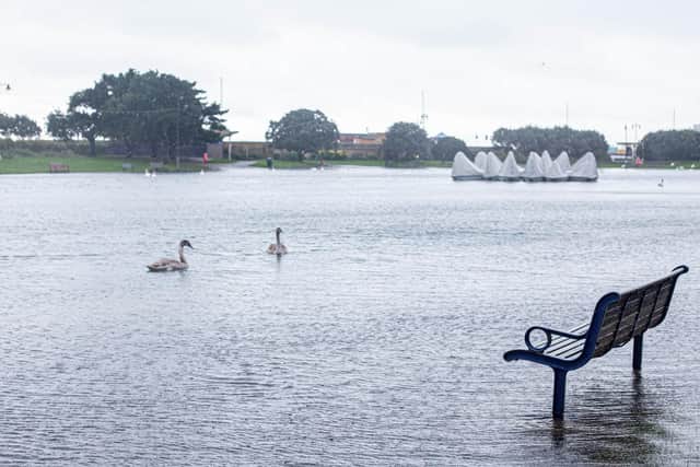 Flooding around Southsea on Thursday 2nd November 2023. Picture: Habibur Rahman.
