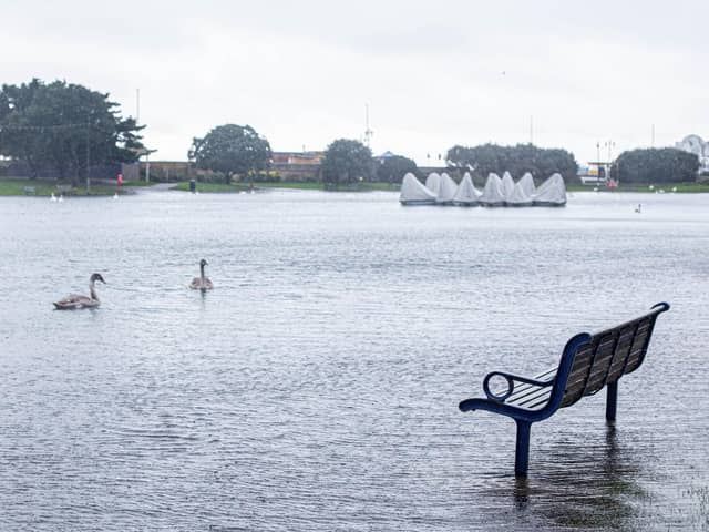 Flooding around Southsea on Thursday 2nd November 2023. Picture: Habibur Rahman.