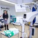 Caroline Nokes MP has a tour of Optegra Eye Hospital Hampshire with Clinic Lead Rob House