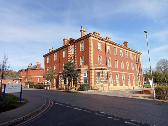 One of the beautiful, original red brick buildings at QA Hospital taken by Robert Pragnell