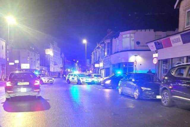 Police closed Kingston Road in Portsmouth after the man was stabbed Picture: Habibur Rahman