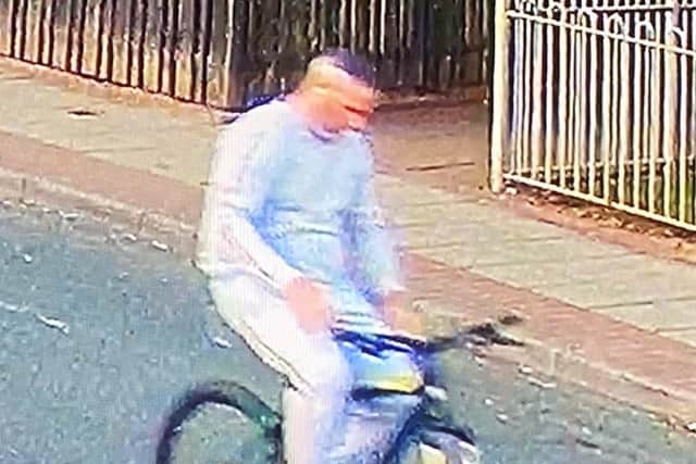Police wish to speak to this man in connection with the theft of a bike in Portsmouth last week. Picture: Hampshire Constabulary