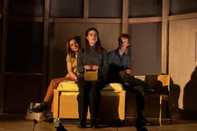 Matilda Bailes (Ruth), Nell Barlow (Kathy) and Angus Imrie (Tommy) in Never Let Me Go is at Chichester Festival Theatre. Picture Hugo Glendinning