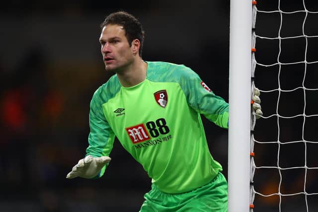 Asmir Begovic is now enjoying his fourth season with Bournemouth after joining them in the summer of 2017. Picture: Michael Steele/Getty Images