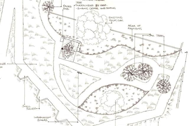 Bastion garden layout