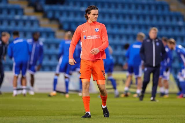 Pompey supporters are continuing to ask why Rasmus Nicolaisen has not been given a starting berth so far. Picture: Nigel Keene/ProSportsImages