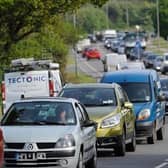 There are going to be heavy delays on the M27 due to a collision.