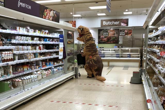 Tesco T Rex

A mystery man dressed as a Tyrannosaurus rex does his shopping at Tesco, North Harbour, on Tuesday, March 31. Picture: Kirsty Suthers