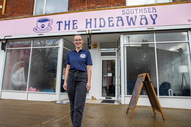 Chloe Wheeler and her family have opened a dog friendly cafe in Southsea, offering a host of dog related activities and refreshments for their owners.
Pictured - Chloe Wheeler of Hideaway Dog Cafe
Photos by Alex Shute