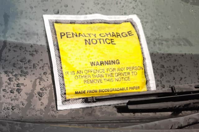 A ticket issued to a driver in Gosport as 822 tickets were issued in the borough. Picture: Kirsty Dawson