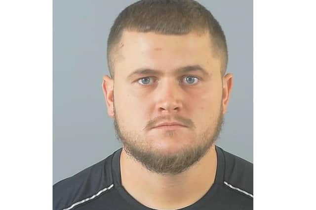 Lewis Kerby, 27, of Stride Gardens, Bursledon, has been sentenced to 32 months in prison. Picture: Hampshire and Isle of Wight Constabulary.