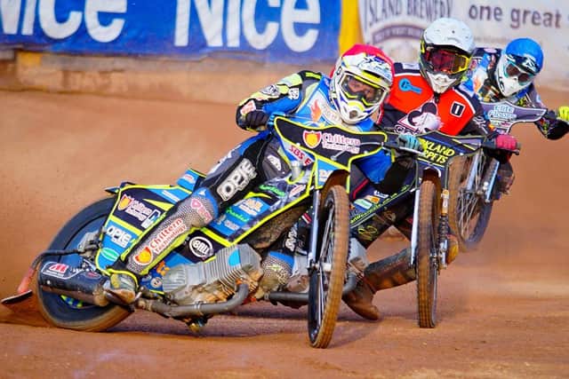 Wightlink Warriors in action against Belle Vue Colts at the Smallbrook Stadium in 2019. The next league action at the stadium could be against French teams. Picture: Ian Groves/Sportography