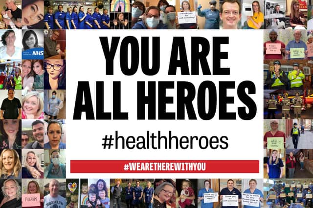 Some of the hundreds of #HealthHeroes who communities across the country have put forward for today's JPIMedia campaign.