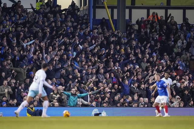 Pompey fans backed their team as they gave it everything against promotion-chasing Burnley at Fratton Park on Saturday.