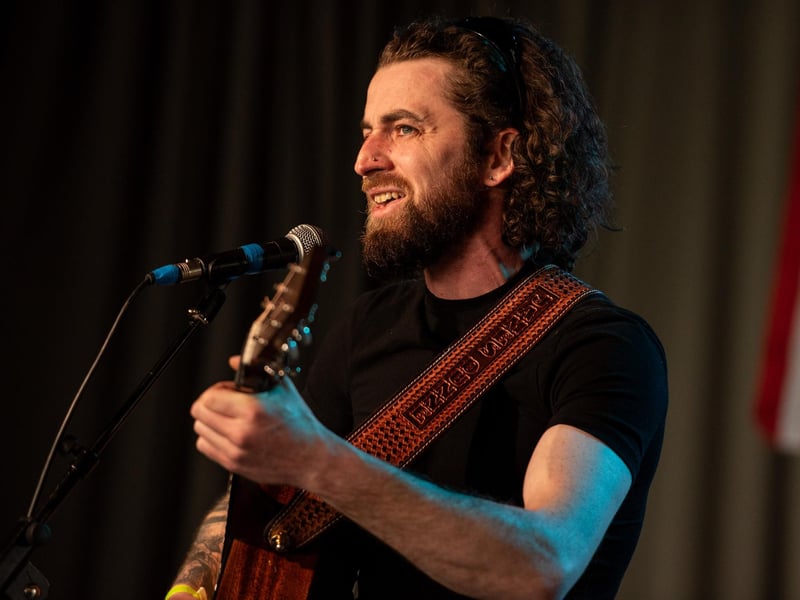 James Dunne performs on the main stage at Country on the Coast 2024 in South Parade Pier, Southsea.