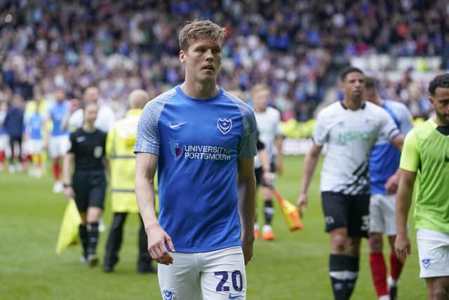 Substitute Sean Raggett comes off the pitch at Pride Park after the Blues' 1-1 draw with Derby.