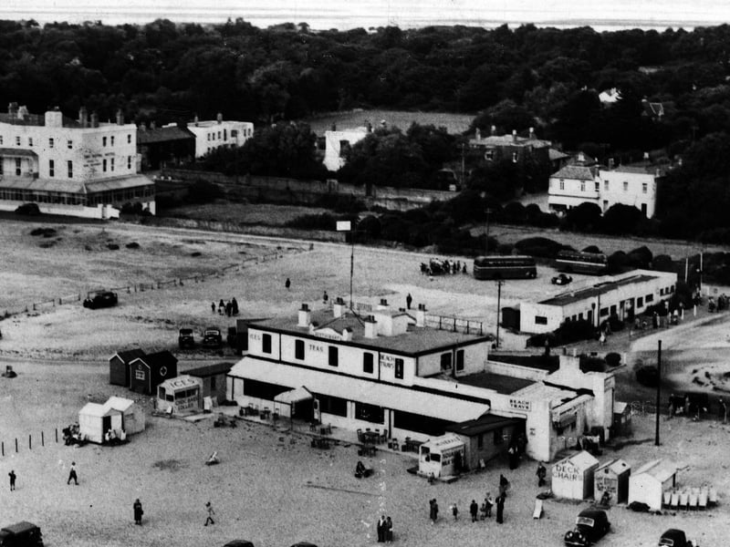 An aerial view of Beachlands, Hayling Island in the 1950s.Picture: Paul Costen postcard collection.
