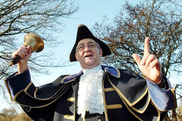 A traditional town crier