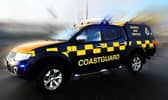 A dog had to be rescued by the Coastguard after falling into the harbour at Beadnell.