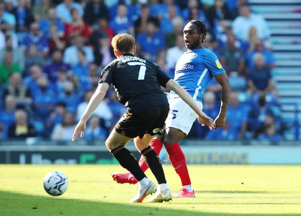 Mahlon Romeo was Josh Sweetman's choice for Pompey's man of the match against Cambridge United. Picture: Joe Pepler
