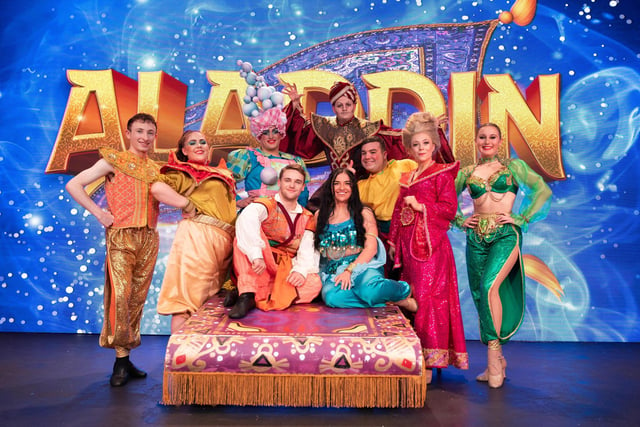 The cast of the Seal Bay panto Aladdin