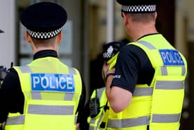 Police patrol editorial stock image. Photo: Archive
