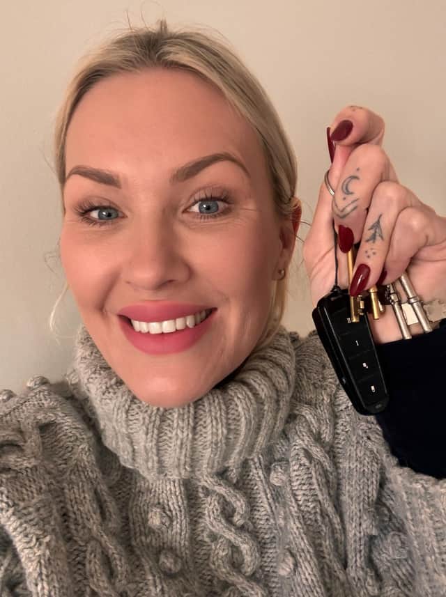 Gemma with the keys to her new venture!