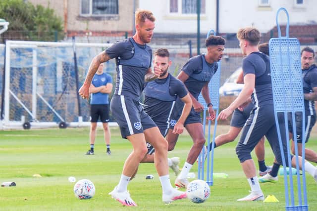 Pompey are back in training.  Picture: Habibur Rahman