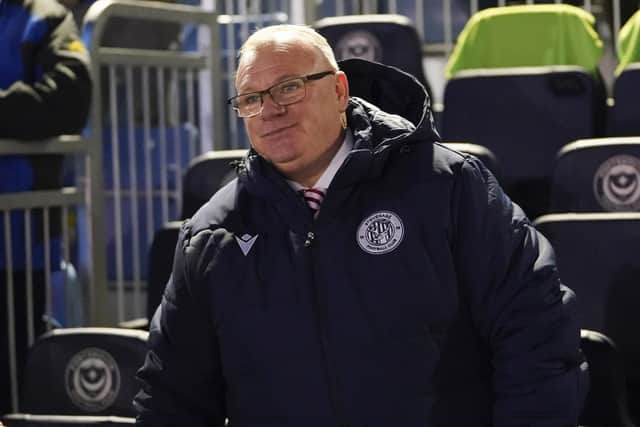 Stevenage Manager Steve Evans.