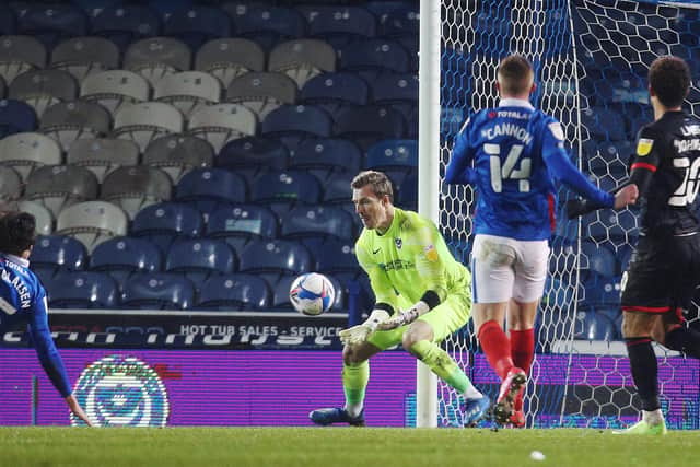 Craig MacGillivray earned praise from Gaffer for a Day, Matt Davies, following his performance in the 1-0 defeat to Lincoln. Picture: Joe Pepler