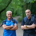 Glenn Chatwood and Richard Thompson training for their 60-mile non-stop walk. Picture: Andy Hornby