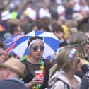Festival goers brave the wet weather during the 2019 Isle of Wight Festival at Seaclose Park, Newport. Picture: Ed Lawrence/PA Wire