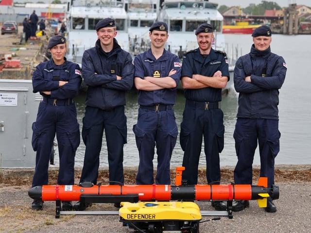 Mine and Threat Exploitation Group (MTXG). Led by Lt Andrews. P2000 patrol vessels based in Portsmouth were deployment on a Nato mission in the Baltic.