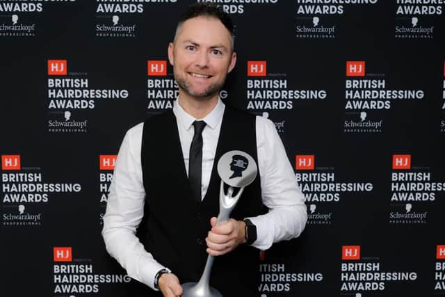 Andrew Smith has won Southern Hairdresser of the Year